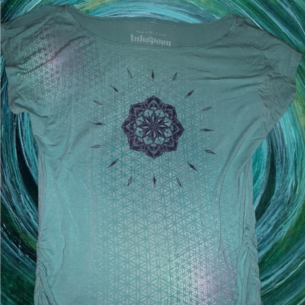 Inkspoon teal mandala top